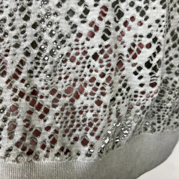 Free People We The Free Green Mesh Top Size Small - Picture 10 of 11